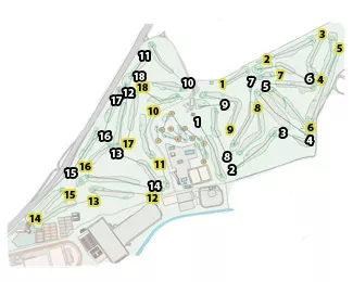 Course Map Villa de Madrid Golf Black Course