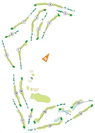 Course Map Ribagolfe Lakes Golf Course