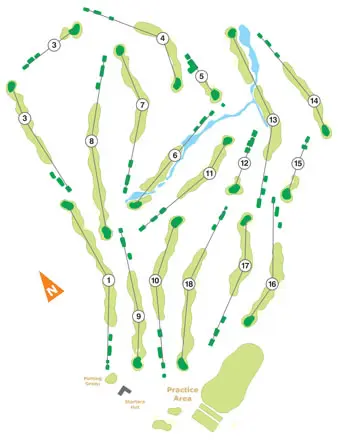 Course Map Ribagolfe Oaks Golf Course