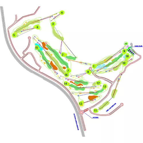 Course Map Lorca Golf Course